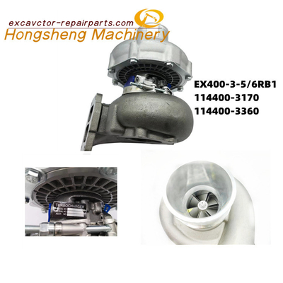 114400-3170 Maschine 6RB1 Turbocharger Hitachis EX400-3 EX400-5 des Bagger-114400-3360